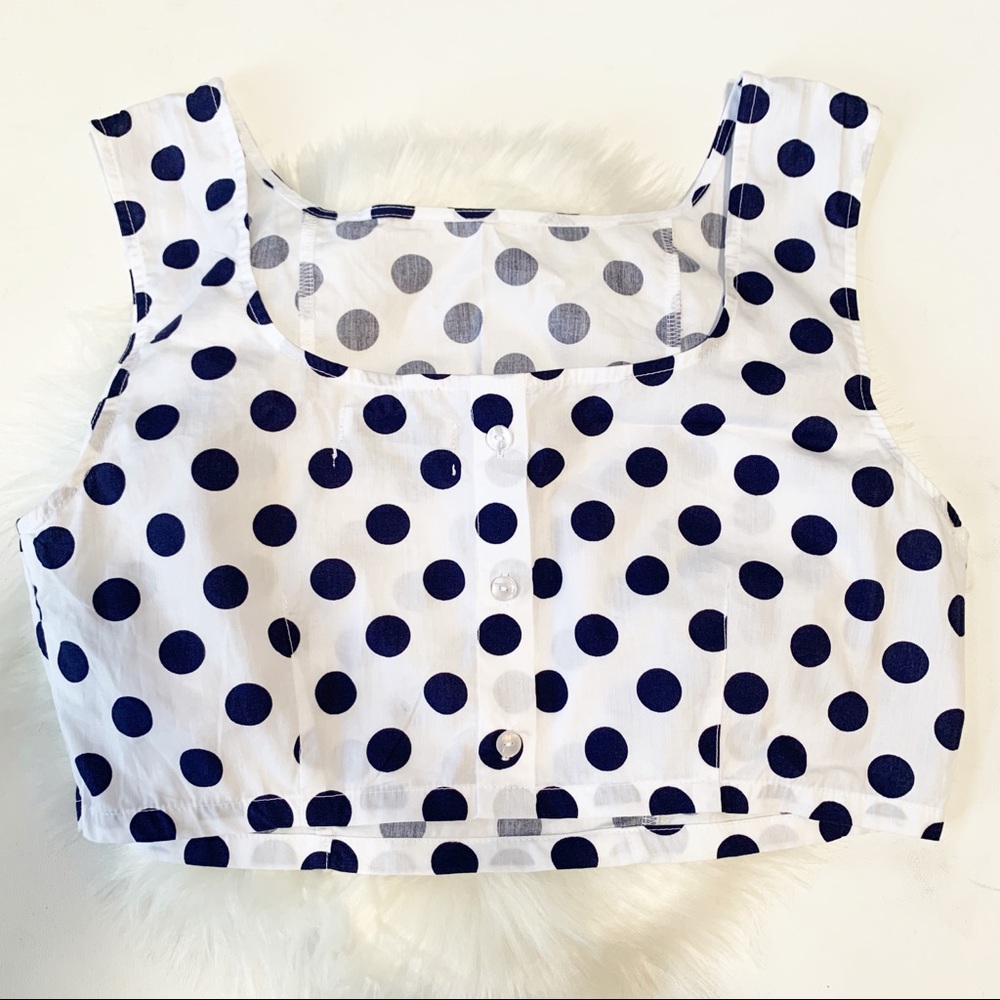 Urban Outfitters Polka Dot Crop Top NWOT - Picture 2 of 8